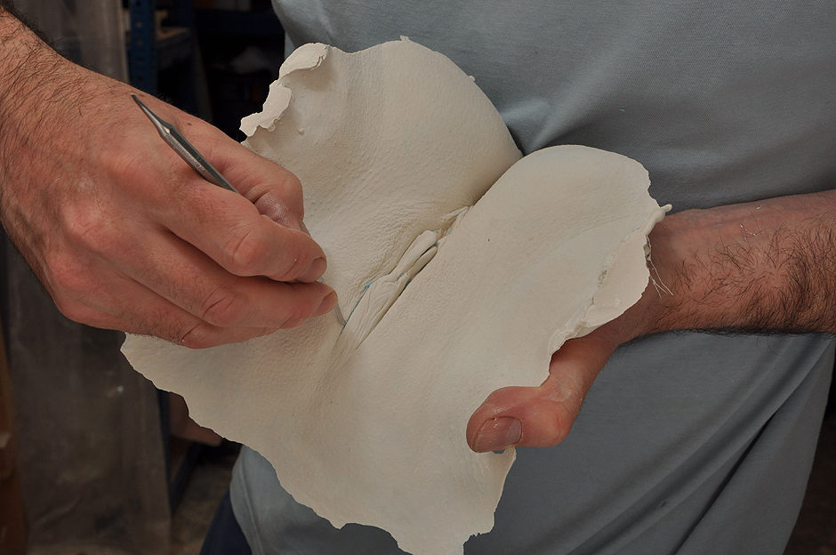 Готовый результат слепка перед монтажом на панно