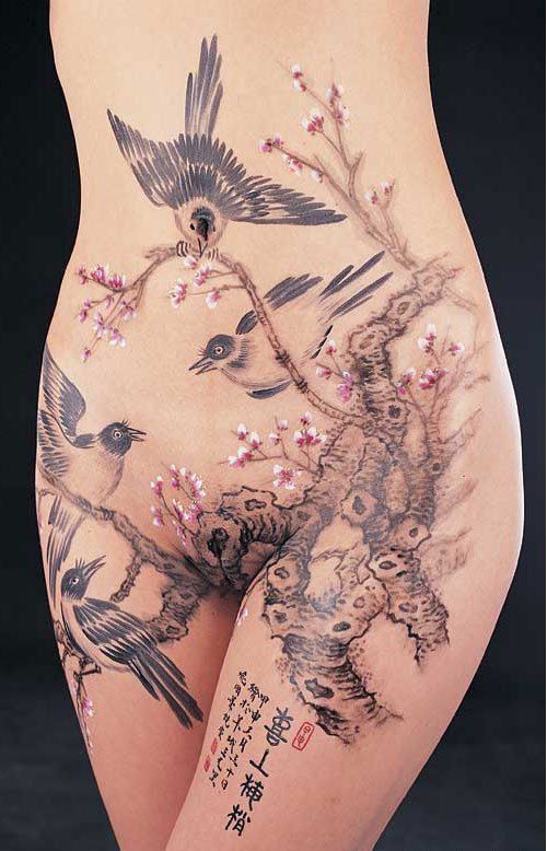 Боди-арт бикини фото