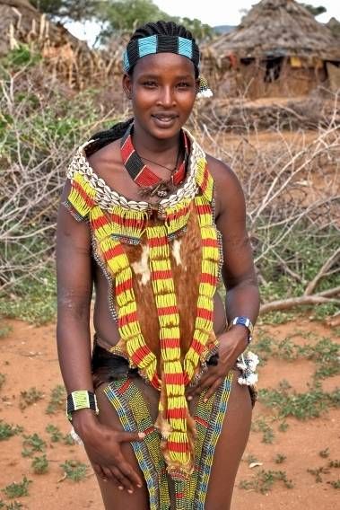 Аборигенка из племени Hamer