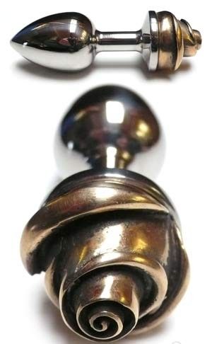 Классическая конусовидная анальная пробка с широким основанием