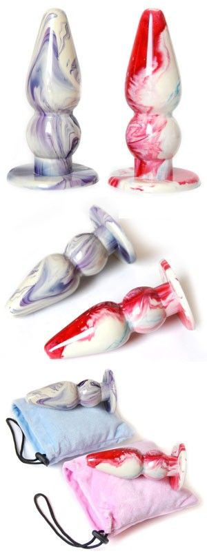 Металлическая анальная пробка с декоративным кристаллом на стоппере