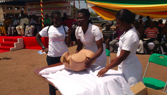 Просветительская работа по использованию фемидомов в Африке