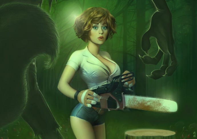 Пышногрудые музы на картинах Serge Birault