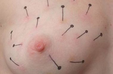 BDSM art - иглы, побои и бондаж на женском теле